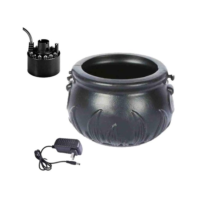 Halloween Mist Pond Fog Machine and Witch Bucket Color Changing Style C