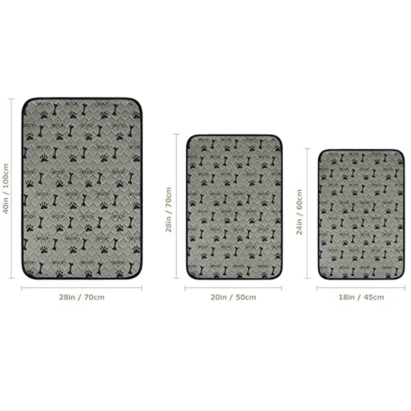Washable and Absorbent Pet Pee Pad for Dogs, Reusable Puppy Training Mat, Quick Dry Urine Pad for Floors, Waterproof Printed Pet Mat for Indoor Use