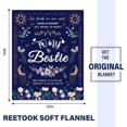 thumbnail image 5 of Best Friend Blanket for Women, Bestie Birthday Gifts, Friendship Blanket for Friends,Gift for Sister, Warm Gift Idea Flannel Blanket for Christmas,Holiday,Thanksgiving 50x60 in, 5 of 5