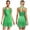 Green, variant on Women Latin Dance Dress Salsa Cha-cha Tango Ballroom Dancing Sleeveless Tassel Fringe Leotard Dress Black L