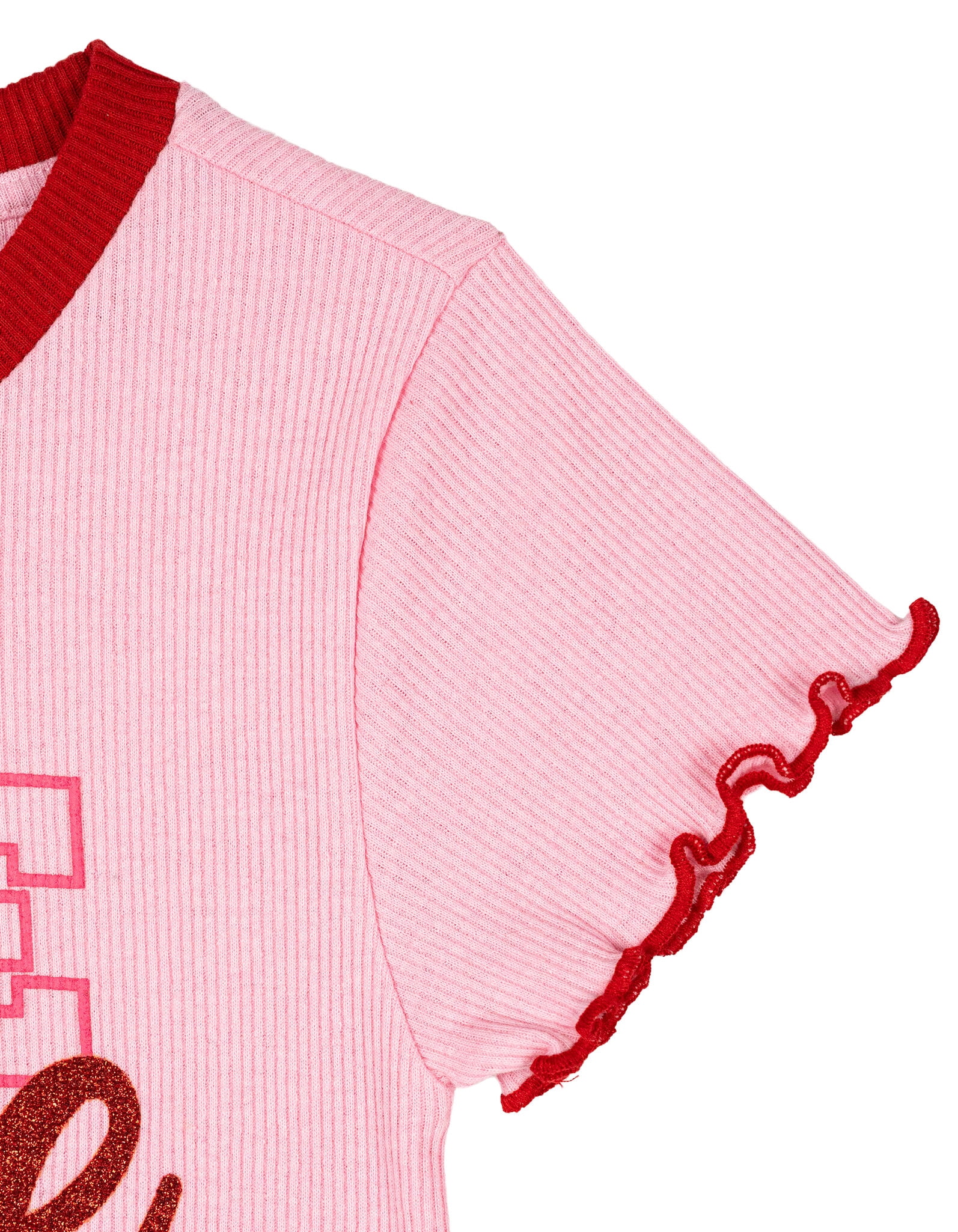 Strawberry Shortcake Toddler Girls' 2-Piece Short Sleeve T-Shirt and Flare Pants Set Pink Red Strawberry