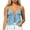 Light Blue, variant on Lnmiateer Women Y2K Halter Neck Tie Front Split Flowy Crop Cami Cute Summer Versatile Vacation Party Going Out Top