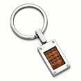 thumbnail image 1 of Edward Mirell Titanium Brown Leather Key Band Ring Size, 1 of 7