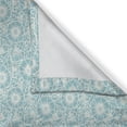 thumbnail image 3 of Ambesonne Floral Kitchen Curtains, Daisy Blooms Outline Doodle, 55"x45", Pale Blue Off White, 3 of 3
