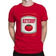 thumbnail image 2 of Ketchup Label with Tomato Men's T-shirt, 2 of 3