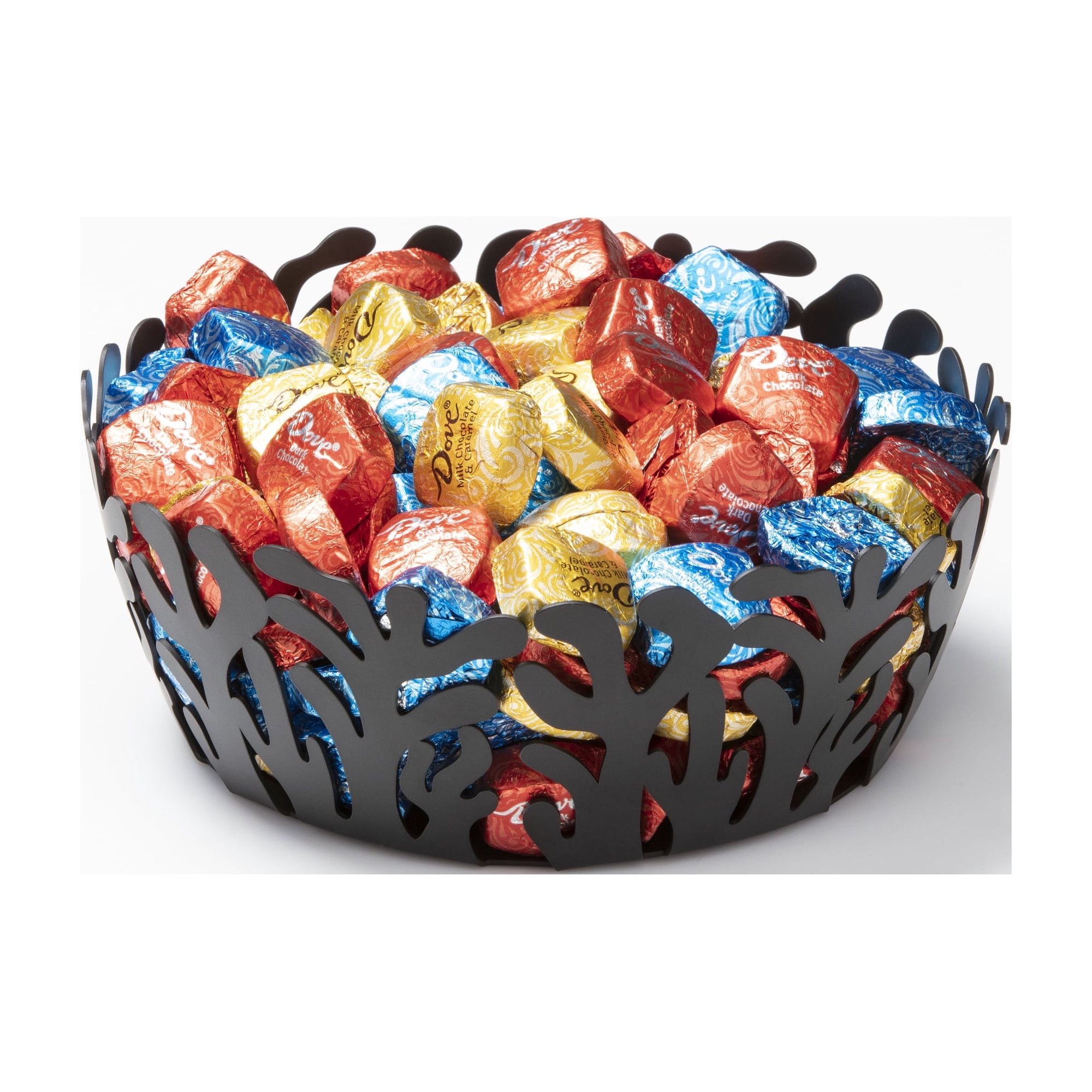 Mango Steam Decorative Centerpiece Fruit Vegetable & Candy Basket (Coral Black)