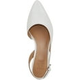 thumbnail image 4 of Naturalizer Women's Banks Slingback Pumps White Leather 9M, 4 of 5