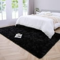 thumbnail image 7 of Lochas Luxury Fluffy Rugs Ultra Soft Shag Rug for Bedroom Living Room Kids Room, Children,6'x9',Black, 7 of 7