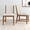 Pecan/Ivory Cushion/Set of 2, variant on Plank+Beam Solid Wood Dining Chair, Set of 2 Kitchen Chairs with Cushion, Walnut