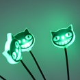 thumbnail image 4 of 2 Luces Solares Jardín para Halloween Gatos Con 10 LED Ojo Gato Brillante Color, 4 of 5