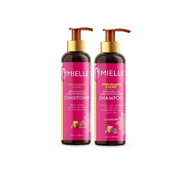 Mielle Pomegranate & Honey Moisturising/Detangling Shampoo and Conditioner SET (355ml Each