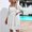 White, variant on Vivianyo HD Dresses for Women 2024 Fashion Tie Back Square Neck Middle Sleeve Summer Elegant Mini Dress White