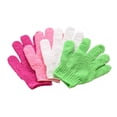 thumbnail image 4 of Injueey Depurador de ducha Exfoliante Espalda Resistencia al deslizamiento Masaje corporal Esponja Lavar la piel Hidratante Spa Guante de baño Juegos de accesorios de baño amarillo PC 1 Injueey JJ16258-02 x 2, 4 of 6