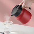 thumbnail image 4 of Yazoeia Thermal Carafe Stainless Steel Double Walled Vacuum Insulated Coffee Pot with Press Button For Coffee Milk Tea CJC912-129609, 4 of 9