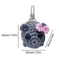 thumbnail image 3 of Sad Hamster Hooked Doll With Music And Keychain Knitted Sad Hamster Crochet Plush Hamster Meme With Bow Cute Minin Gifts Decor, 3 of 7