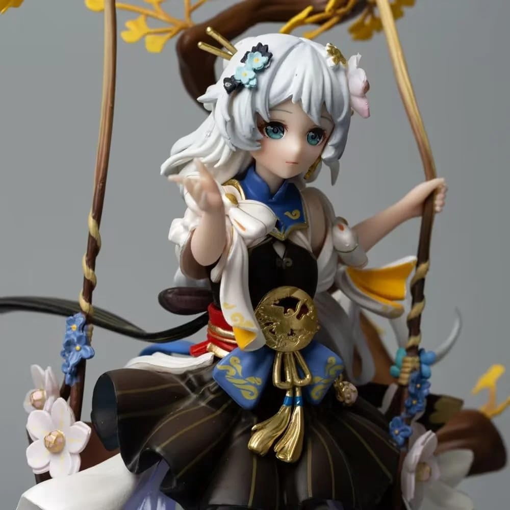 Honkai Impact 3 Theresa Figure Tree Stump Swing Theresa Apocalypse Action Figures 28cm/11inch PVC Characters Handicrafts Souvenirs for Anime Fans Gifts