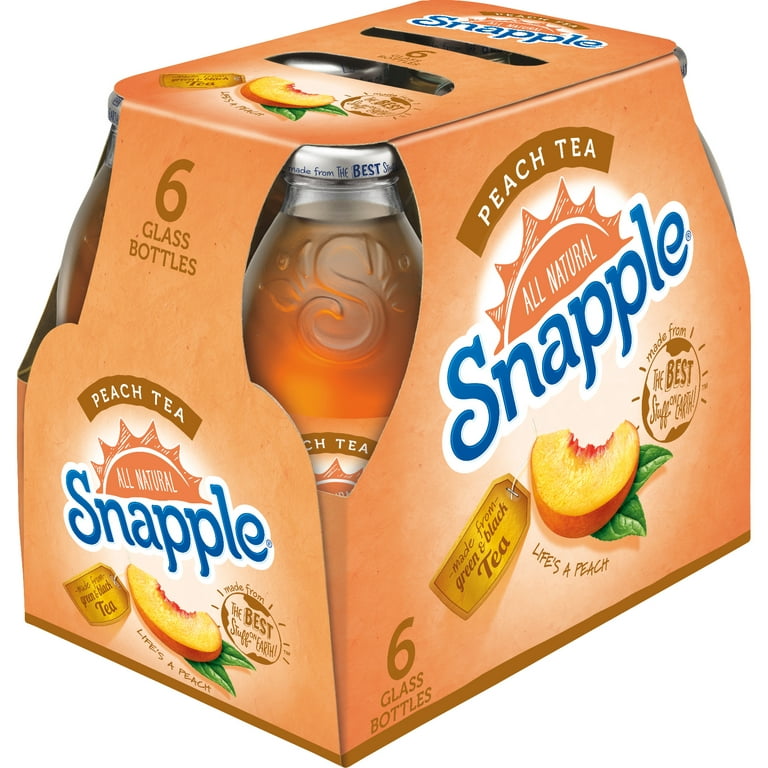 Snapple Peach Tea, 16 Fl Oz Glass Bottle