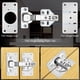 thumbnail image 4 of Kit de ReparacióN de Bisagras de Paquete de 24: Placa de ReparacióN de Bisagras de Puertas de Gabinetes, Placa de FijacióN de Bisagras para Puertas de Armarios de Cocina, Armarios, 4 of 4