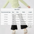 thumbnail image 2 of FAHXNVB Girl's Fake Two Piece Lace Bell Bottoms Elastic Waist Solid Color Stretchy Comfortable Flare Leg Pants Fashion Casual Trousers 3-10 Years, 2 of 8