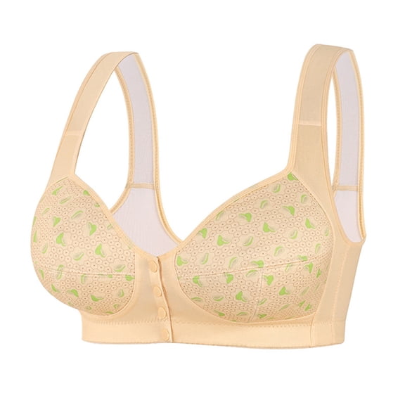 Aofany Front Closure Bras for Womens Bras Front Snaps Seniors Snap Front Bra Older Women Comfort Everyday Bras, 40C-48C