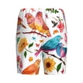 thumbnail image 2 of Lsque Flowers Birds And Butterflies Mens Sleep Pajama Shorts,Short Pajama Pants, Cotton Ultra-Soft Knit-Large, 2 of 9