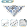 thumbnail image 6 of Dog Bandana 1 Pack,Blue Geometric Quatrefoil Pattern Bandanas for Dogs,Cat Bandana,Small/ Large Dog Bandana 2 Size,Dog Bandanas, 6 of 6