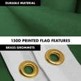 thumbnail image 4 of G128 Combo Pack: 5 Ft Tangle Free Aluminum Spinning Flagpole (White) & Solid Dark Green Color Flag 2x3 Ft, LiteWeave Pro Series Printed 150D Polyester | Pole with Flag Included, 4 of 9