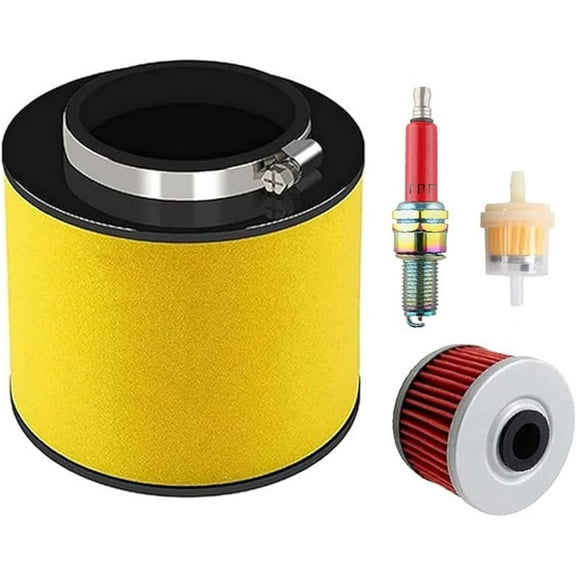 Air Oil Filter Tune Up Kit for Honda ATV Recon TRX250 TRX250TE TRX250TM TRX250EX with Spark Plug 1997-2024