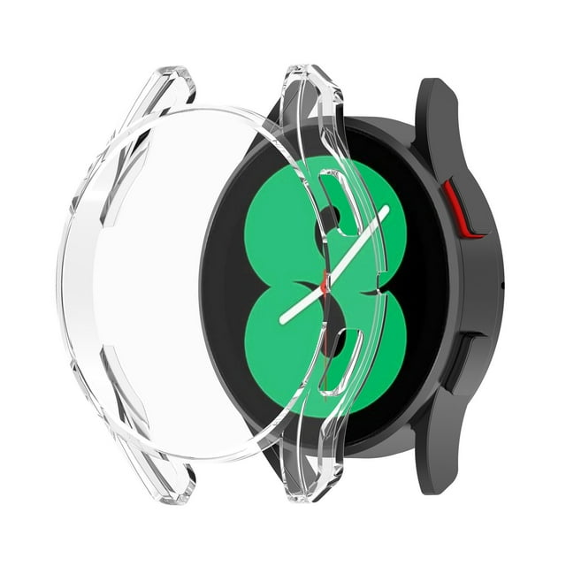 Smartwatch Clear TPU Full Wrap Electroplated Edges Seamless Fit Scratch Cover