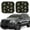 Bees, variant on Naloa Black Fish scales 2 Piece Foldable Car Sun Shades, Car Windshield Sunshade, Front Window Sunshade for Car, Truck, SUV - Small