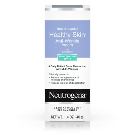 Healthy Face - Neutrogena Healthy Skin Retinol & Anti Wrinkle Face Cream with SPF 15, 1.4 oz