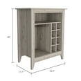 thumbnail image 3 of Gray Bar Storage Cabinet With One Drawer And Six Wine Modern Rack Open Shelving, 3 of 3