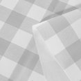 thumbnail image 3 of Checkered Vinyl Rectangle Tablecloth, 60 x 84 Inch, 100% Waterproof Oil Proof Spill Proof PVC Table Cloth, Wipe Clean Table Cover for Dining Table, Buffet Parties, Silver Grey and White, 3 of 6