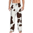 thumbnail image 1 of Fotbe Brown Cow Pantalones de Pijama para Hombre, Pantalones de Dormir, Pantalones de Casa con Cintura Ajustable y Bolsillos-X-Large, 1 of 6