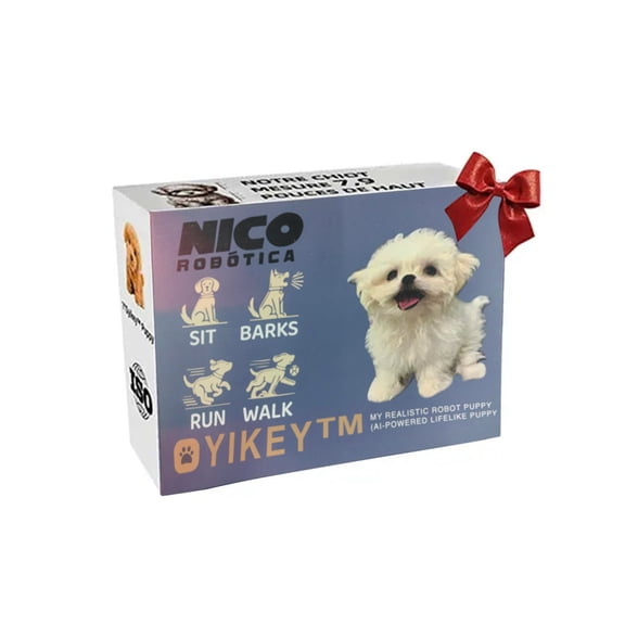 Robot Dog,Realistic Toy Dog,Robot Dog Robot Puppy That Acts Like A Real Puppy My Realistic RoboticPuppy DogRobot For Adults RobotDog Walking Barking Tail Wagging(White)