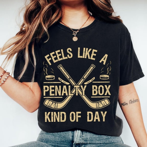 Feels Like A Penalty Box Kind Of Day Shirt, Funny Hockey Shirt, Ice Hockey Player Gift, Game Day Shirts, Hockey Fan Apparel