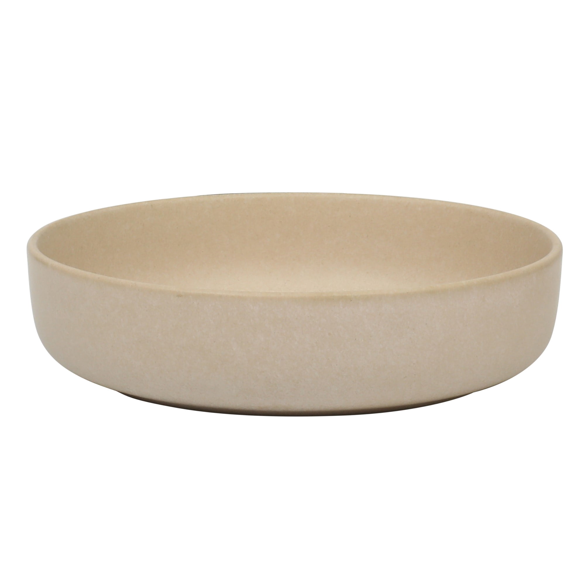 Gibson Soho Lounge Pasco 16 Piece (Service for 4) Plates and Bowls Double Bowl Reactive Glaze Dishes Stoneware Ceramic Dinnerware Set - Cream