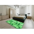 thumbnail image 4 of Ahgly Company Indoor Square Patterned Stoplight Go Green Area Rugs, 4' Square, 4 of 6