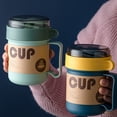 thumbnail image 1 of unbranded 2Ud Vaso Azul Para Desayuno Con Material Alimenticio Y, 1 of 8