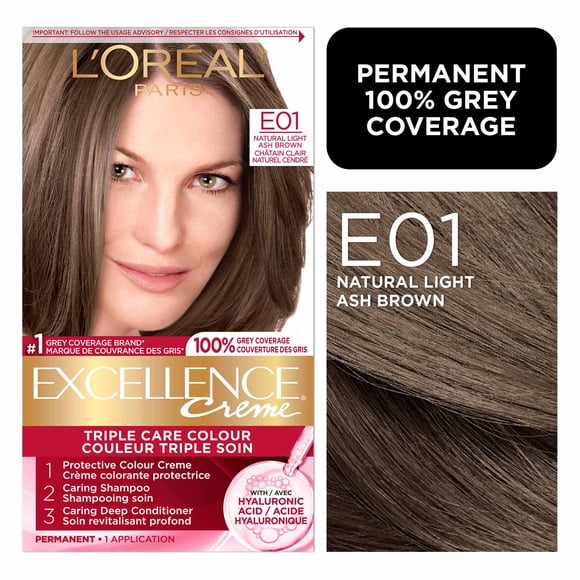 L'Oréal Paris Excellence Crème Hair Dye, Permanent Hair Color with Hyaluronic Acid