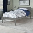 thumbnail image 1 of Orlando Lit Plateforme en Bois Massif Simple TG, Gris, 1 of 13
