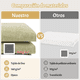 thumbnail image 3 of Cortina Para Baño De Tela Lavable Impermeable Lino 200x200 xtellar Verde 200×200, 3 of 3