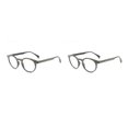 thumbnail image 1 of Qarigey Gafas redondas ligeras y de moda para mujer, para lucir gafas negras de arcoíris, montura de cristal IS031C5 IS031C5 2Conjunto, 1 of 6