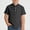 Black, variant on Boys' Short Sleeve Casual Button Down Shirt with Round Neck for Everyday Wear