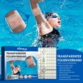 Waterproof Bandages - Large Bandages for Wound Care, Tattoos, Post Surgical - Changes Color When