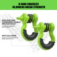thumbnail image 4 of Off Road Snatch Strap Recovery Kit, 10 Ton Heavy Duty Snatch Block Pulley with 3" x8' Tree Saver Strap and 2Pcs 3/4" D Ring Shackles, Winching Accessories for Truck Car SUV ATV, 4 of 7