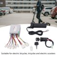 thumbnail image 3 of Controller Throttle Grip Kit, Soft Rubber Electric Scooter Speed Controller  Operation 24V 500W  for Tricycles, 3 of 8