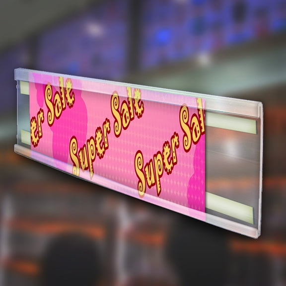 3"H Clear C-Channel. 6-Foot Length, 10-Pack