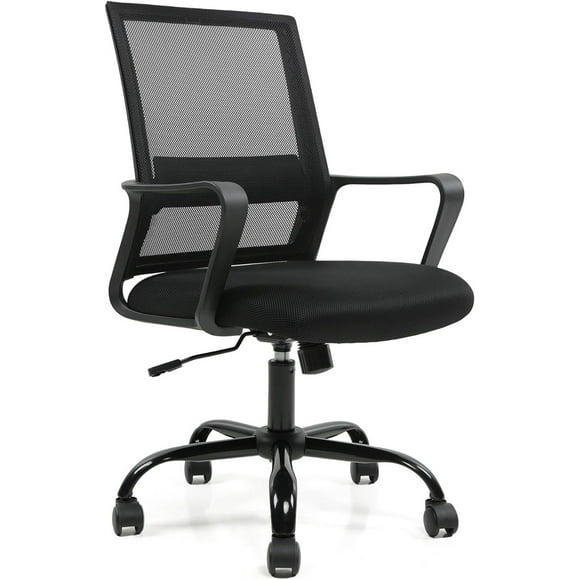 Moustache Ergonomic Office Chair, Computer Desk Chair with Armrest and Height Adjustable, Mid Back Mesh Task Chair