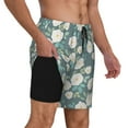 thumbnail image 3 of Fotbe Flower Men’s Swim Trunks Quick Dry Swim Shorts Board Shorts with Mesh Lining-X-Large, 3 of 9
